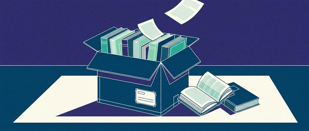 裝滿書本、準備寄出的紙箱